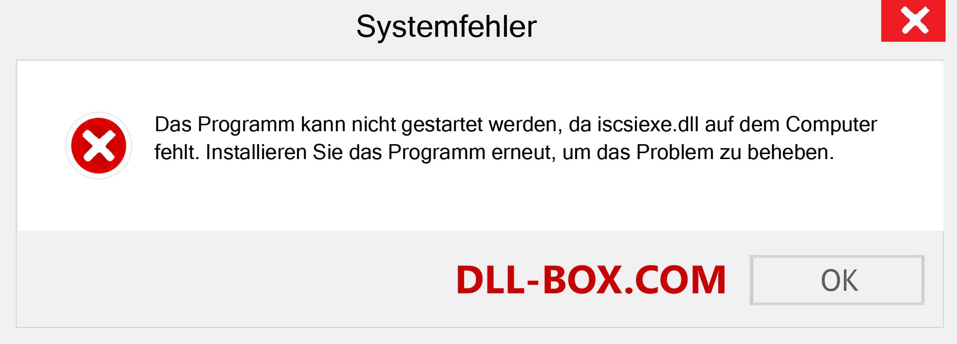 iscsiexe.dll-Datei fehlt?. Download für Windows 7, 8, 10 - Fix iscsiexe dll Missing Error unter Windows, Fotos, Bildern